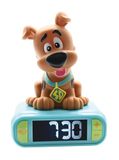 LEXIBOOK Scooby-Doo Nachtlampje wekker, Geluiden en Melodieën, LCD Backlit scherm, Lichtgevend, Snooze, Bruin/Groen, RL800SDLXB