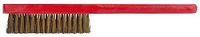 KS Tools 963.9585 BRONZEplus Handborstel, Zinnbronzedraht, gegolfd,4 rijen