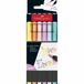 Faber-Castell Black Edition Brush Pen Set - 6 Pastel Colors