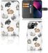 B2Ctelecom Telefoonhoesje met Pasjes voor Apple iPhone 13 Konijntjes