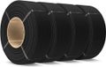 PLA Filament Mat 1,75 mm 4 kg - Filament d'imprimante 3D - Filament d'imprimante 3D PLA noir mat - Pas de bobine