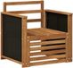 vidaXL - Banc de jardin en métal - Naturel