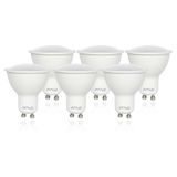 SIGMALED LIGHTING – GU10 LED Spot 5W (40W vervangt) – Warm Wit 2800K – 450 Lumen – GU10 LED Lamp – 50x57mm – Stralingshoek 100° - Niet dimbaar– Set van 6 Stuks