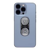 ZipGrips Mobiele Telefoon Grip en Stand | Universele Mobiele Telefoon Vinger Handhouder | Ultradunne Uitbreidende Grip | Draadloos Opladen Compatibel (Witte Stippen op Roze)