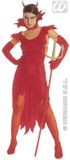 Widmann Duivel Kostuum Duivelin Fluweel Lady Beelzebub Kostuum Vrouw Medium Halloween Verkleedkleding