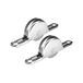 cyclingcolors 2 x schuifdeurrol wieltjes kledingkast wielen wielen 18 mm kast rolwiel meubels raamvleugel riemschijf staal