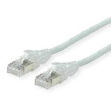 DÄTWYLER Patchkabel Kat.6A (Class EA) S/FTP, CU 7702 flex LSOH, AMP v2, grau, 1 m