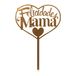 Dekora - 'Gefeliciteerd Mama' Taarttopper in Goud - 14.3x10cm