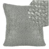 Design91 EUROFIRANY B.B. Choczyńscy Sp.J. Decoratieve Kussenhoes 40x40cm Havana Grijs met Zilveren Print