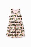 Desigual Vest_tess 3021 Roze Helado meisjes Jurk