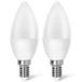 Blendend LED C37 E14 4,9 W 2 stuks