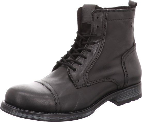 JACK & JONES JFWRUSSEL leren veterboots zwart maat 40 voor heren