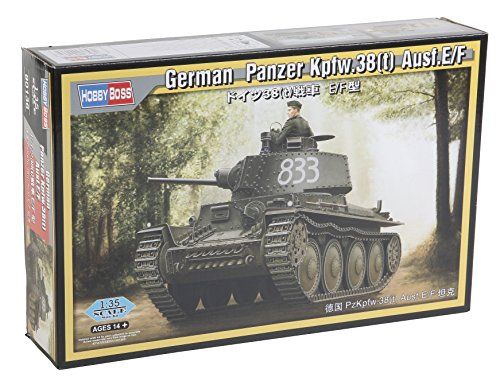 Hobbyboss 080136 1/35 Duitse pantser Kpfw. 38(t) Uitf. E/F modelbouwset