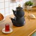 Karaca Retro Emaille Antraciet Theepot – 2-Delig – 1,1L + 2,3L