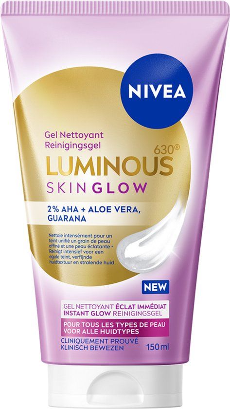 NIVEA Luminous630 Skin Glow Reinigingsgel Gezicht - Face Wash - Gezichtsreiniger - 150ml