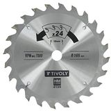 Timoly Cirkelzaagblad 125 mm, Boring 20 mm, 20 Tanden Hardmetaal, Verloopring Ø 12,7 mm