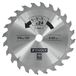 Timoly Cirkelzaagblad 125 mm, Boring 20 mm, 20 Tanden Hardmetaal, Verloopring Ø 12,7 mm