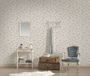 A.S. Création Romantische Bloemen Papier peint campagne crème gris bleu intissé 10,05 m x 0,53 m