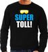Bellatio Decorations Shoppartners Bv Apres ski trui Supertoll zwart heren - Wintersport sweater - Foute apres ski outfit/ kleding/ verkleedkleding XL