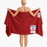 Komfortec Badhanddoek 100x200 cm Rood