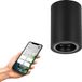 EGLO connect.z Carosso-Z Smart Opbouwlamp - GU10 - 9,5 cm - Zwart|Wit - Instelbaar RGB & wit licht - Dimbaar - Zigbee