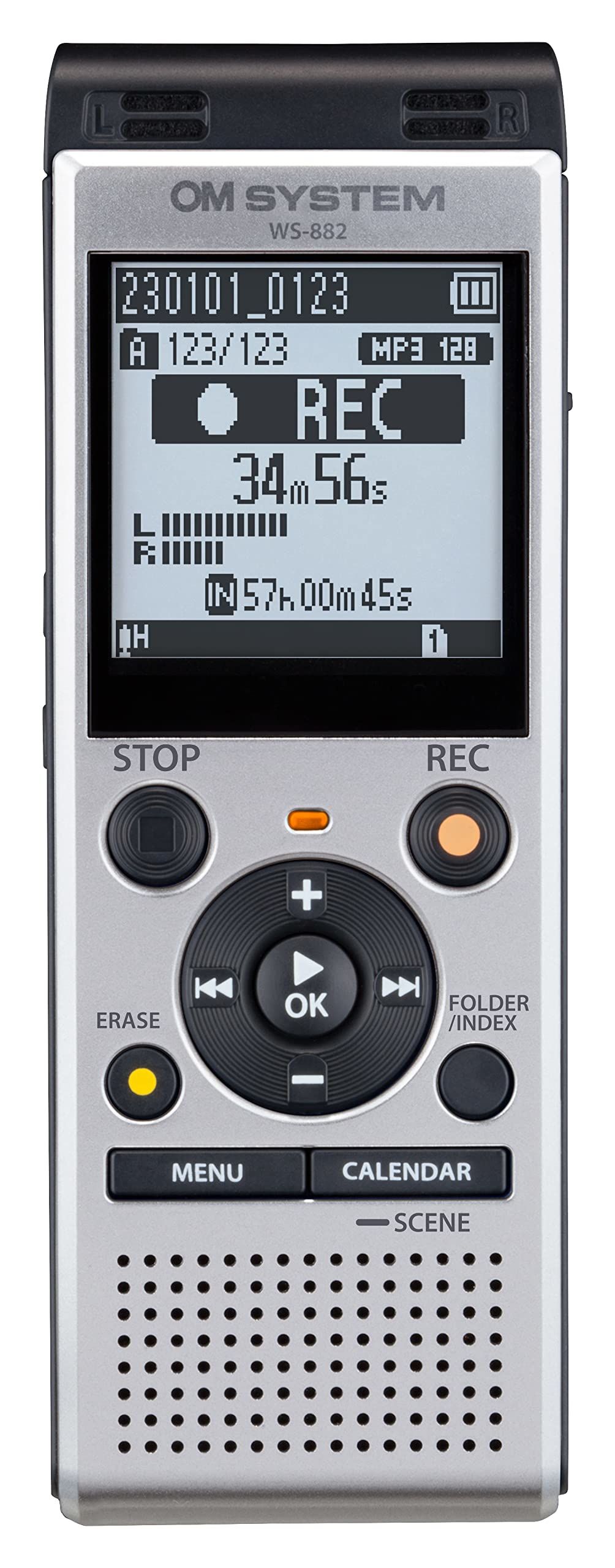 Olympus OM System WS-882 Digitaal dicteerapparaat - Zilver