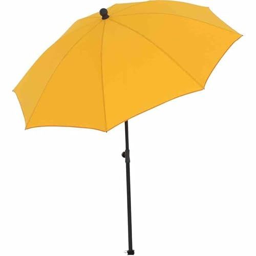 Froschkönig24 City parasol Ø 180cm antraciet/geel