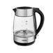 Zelmer ZCK8011 Waterkoker van glas, 1,7 l, 2200 W, anti-kalkfilter, BPA-vrij, automatische uitschakeling, draaibare bodem, glas/inox.
