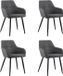 Kick Collection Set van 4 eetkamerstoelen Nova - Zwart