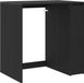 vidaXL Wasmachinekast Zwart Eiken 87 x 60 x 89 cm Bewerkt hout
