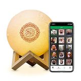 Kaulbiat Lampe Lune Coran Impression 3D - Haut-parleur Bluetooth Coran