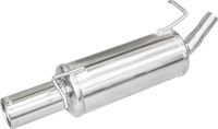 100% InoXcar 100% RVS Sportuitlaat passend voor Ford Ka 1.3 (60pk) 1998- 80mm