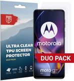 Rosso Screen Protector Ultra Clear Duo Pack Geschikt voor Motorola Moto G54