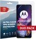 Rosso Screen Protector Ultra Clear Duo Pack Geschikt voor Motorola Moto G54