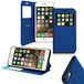 Coque Apple Coque Protection Porte Carte pour iPhone 6/6S, Bleu