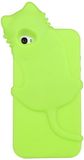 Hi Fun T18 beschermhoes voor iPhone 4/4S Cat Light Green