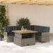 Maison Exclusive - Ensemble de banc de jardin 2 pièces avec coussins, en polyrotin, couleur gris