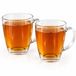 Merkloos Theeglazen - 2x st - 350 ml - glas - transparant - glazen voor thee