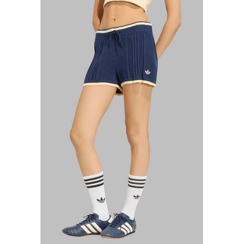 adidas Originals Adicolor Essentials high waist slim fit sweatshort - donkerblauw