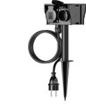 Calex Tuincontactdoos 1.4m - Buiten gebruik IP44 - 4-voudig