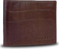 bugatti Lima Portefeuille en cuir avec aspect crocodile - Protection RFID - Marron