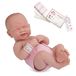 JC Toys La Newborn Boutique - realistische 35,6 cm grote anatomisch correcte vinyl pop voor het eerste jaar, ontworpen door Berenguer, gemaakt in Spanje, roze (18503)