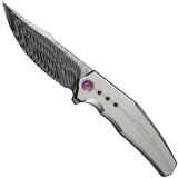 WE Knife Kyklos WE23086-DS1 Fafnir Damasteel, Titanium, zakmes