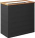 vidaXL Plantenbak 80x40x80 cm poly rattan zwart