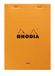 Rhodia 15600C - Geniet Notitieblok N°15 Oranje - A5 14,8 x 21 cm - Gelijnd + Kantlijn - 150 Afscheurbare Vellen - Clairefontaine Wit Papier 80 g/m² - Soepele Omslag van Gecoat Karton
