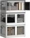 Homcom Coffre de rangement PP 60x42x34cm Blanc