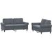 Maison Exclusive - Ensemble de canapés 2 pièces avec coussins, velours gris foncé