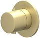 IVY Bond Pièce de finition Thermostat encastrable Symmetry avec rosace ronde - Or mat brossé PVD