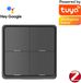 Moes Smart Home Moes Scène Switch zwart | Zigbee | Werkt met Tuya Smart en SmartLife | 4 knoppen - 12 acties | batterij | zwart | slimme wandschakelaar | batterij gevoed