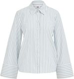WE Fashion Dames gestreepte blouse met strassstenen